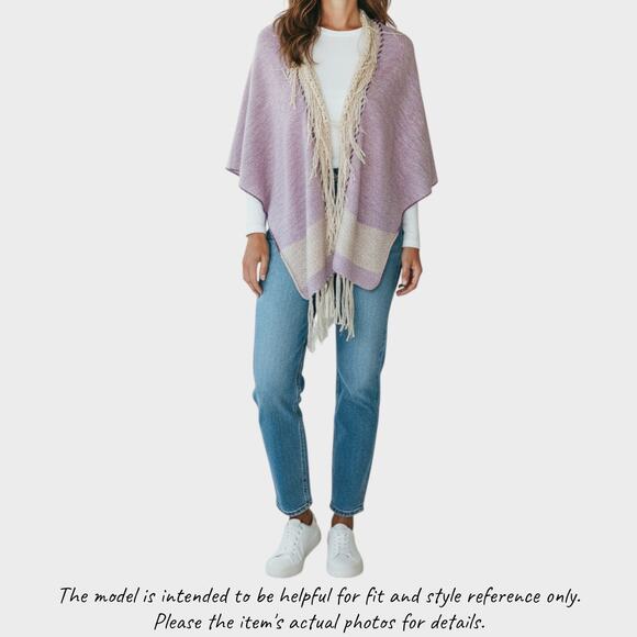 G by BKE Small Pink Crochet Fringe Cardigan Sweater Wrap - Picture 1 of 11